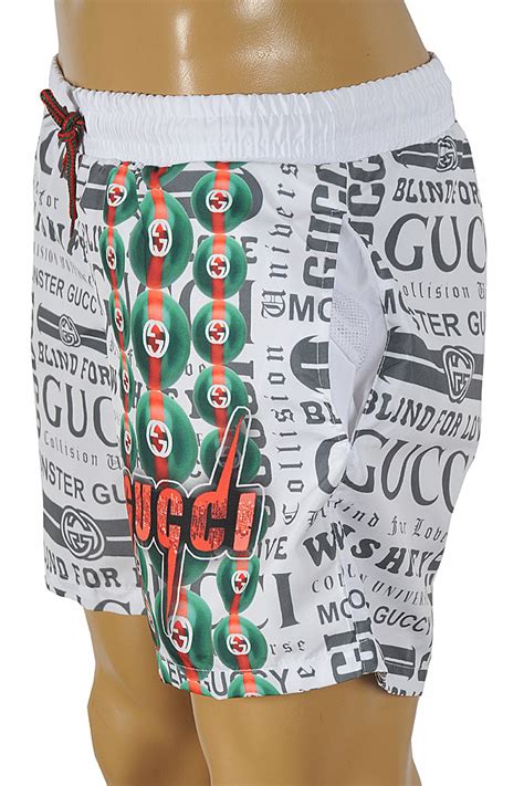 gucci logo stripe shorts|gucci swim shorts for men.